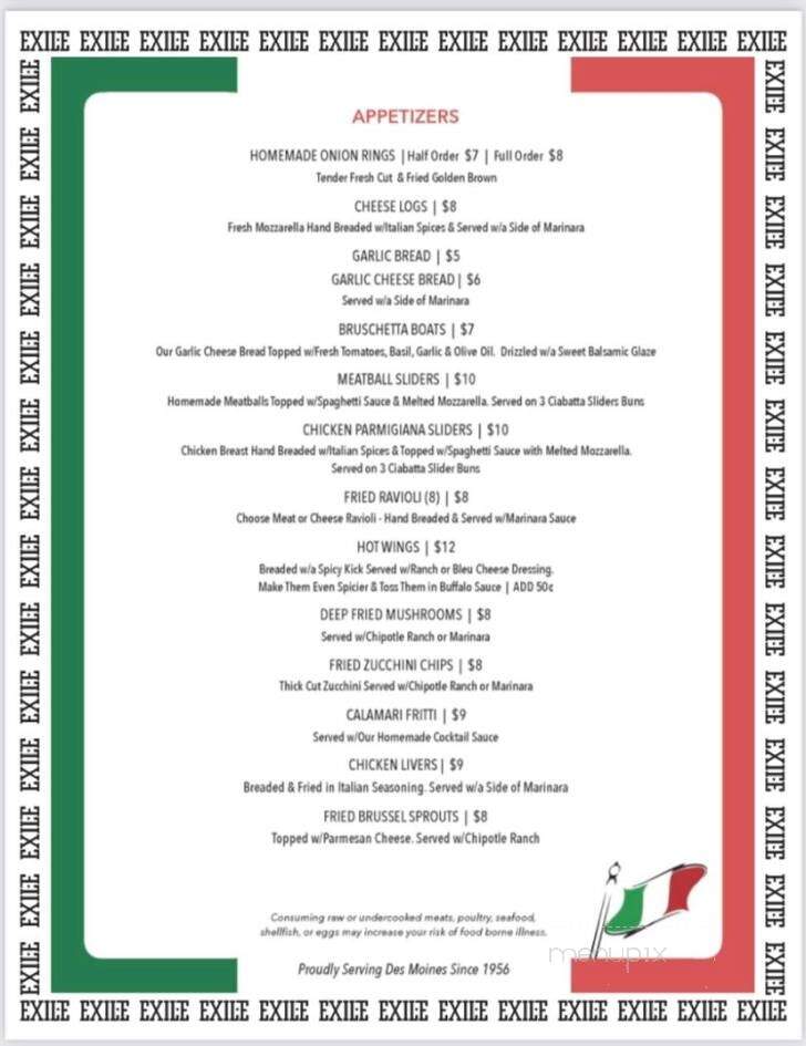 Chuck's Restaurant - Des Moines, IA menu_pic