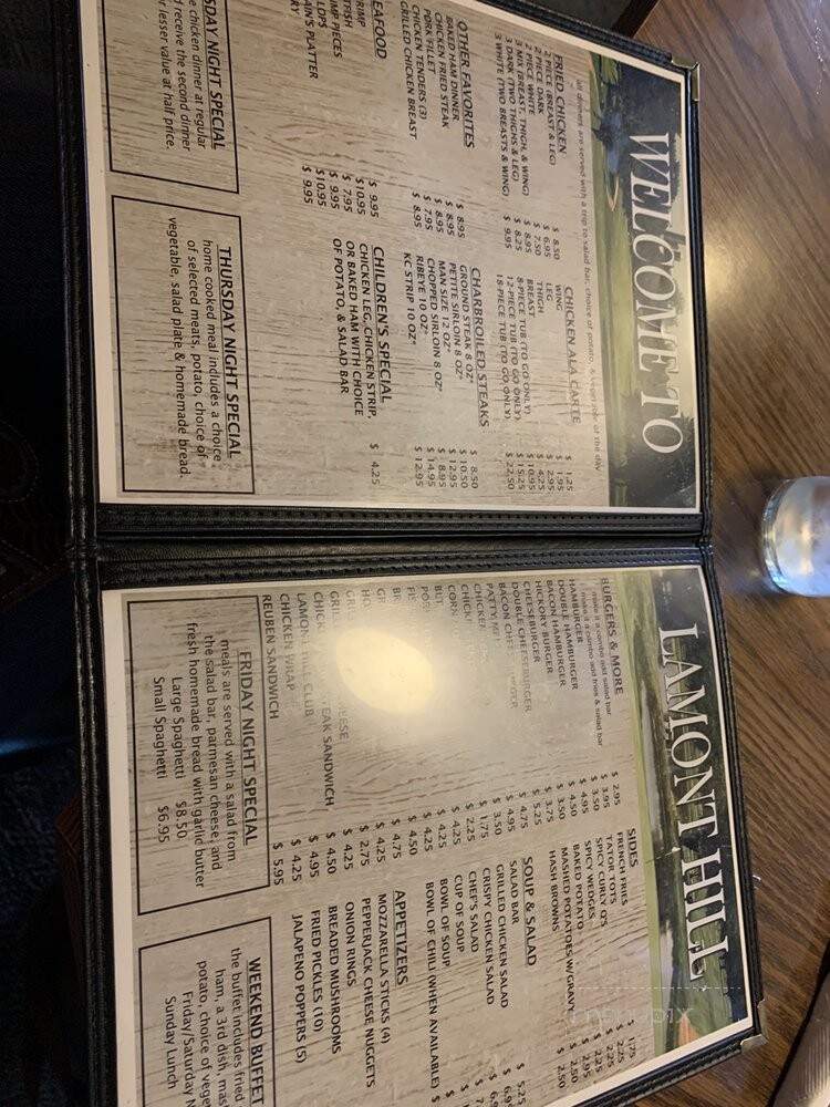 Lamont Hill - Vassar, KS menu_pic