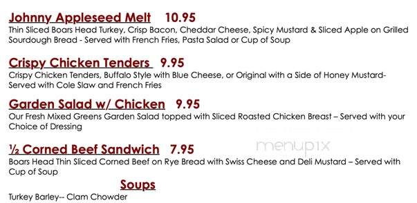 Crossroads Cafe & Deli - Hanover, MA menu_pic