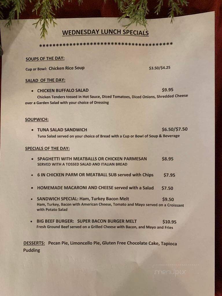 Memo's Coffee Shop - West Springfield, MA menu_pic