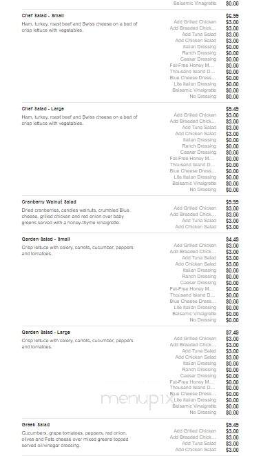 Taste Of Reality Deli - Kinnelon, NJ menu_pic