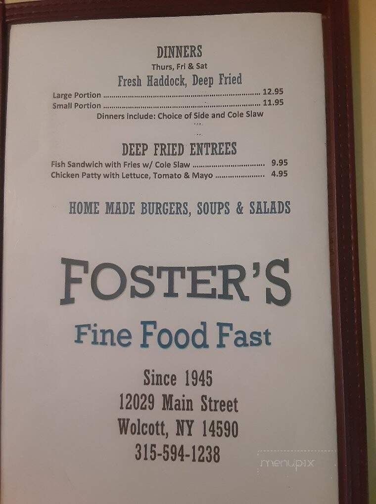 Foster's - Wolcott, NY
