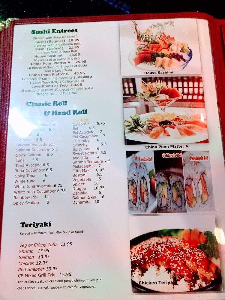 China Penn Restaurant - Reading, PA menu_pic