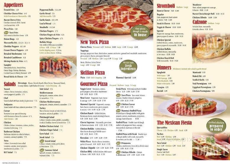 Mamma's Pizza & Restaurant - Etters, PA