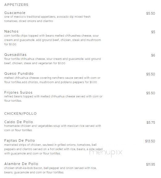 Mi Tierra Mexican Restaurant - Bluffton, SC menu_pic