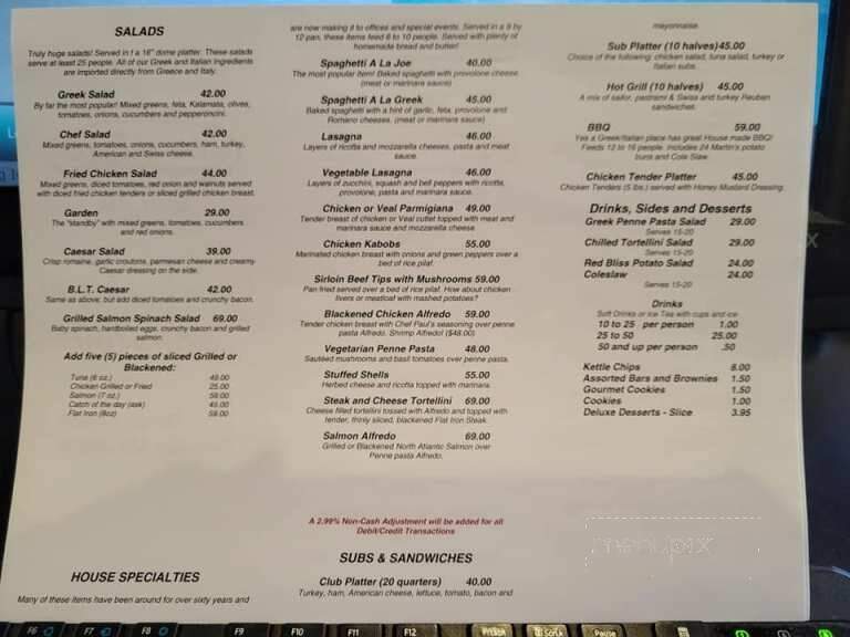 Joe's Inn At Bon Air - Richmond, VA menu_pic