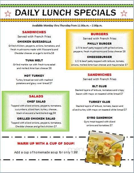Spring Garden Restaurant - Mount Horeb, WI menu_pic