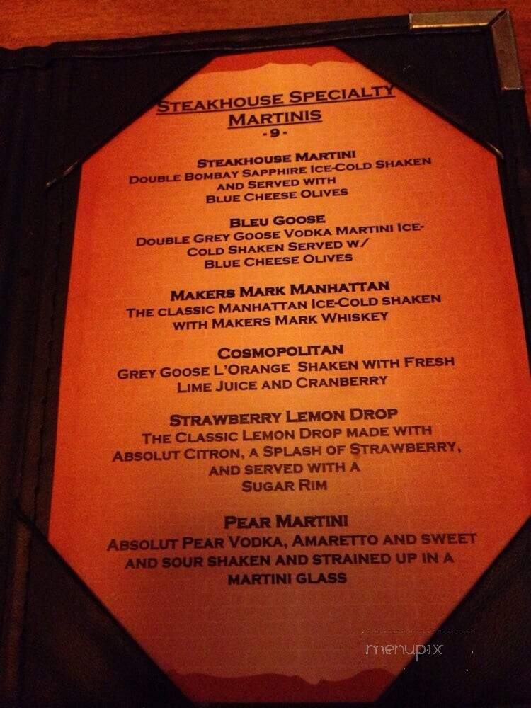 5th Street Steak House - Chico, CA menu_pic