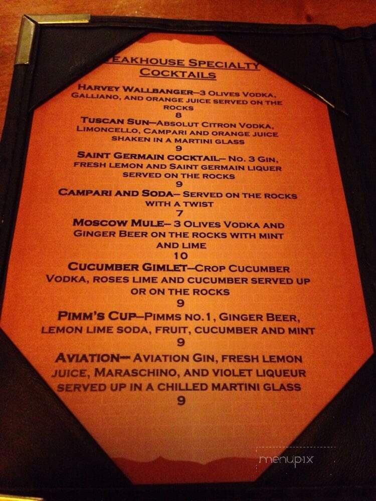 5th Street Steak House - Chico, CA menu_pic