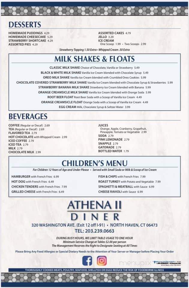 Athena Diner II - North Haven, CT