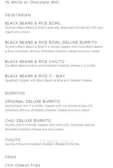 Skyline Chili - Brookville, IN menu_pic