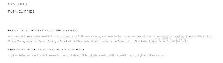 Skyline Chili - Brookville, IN menu_pic