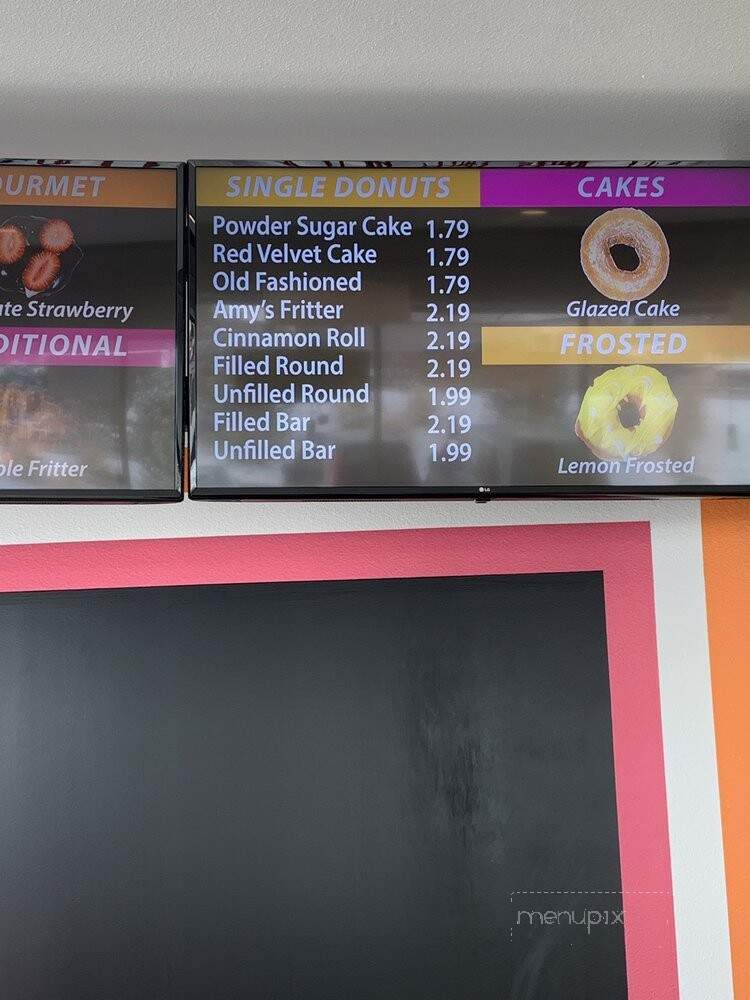 Amy's Donuts - Albuquerque, NM menu_pic
