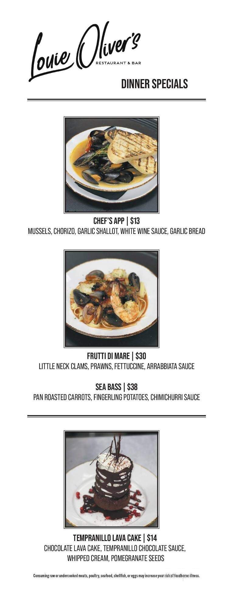 Harrah's Northern California - Ione, CA menu_pic