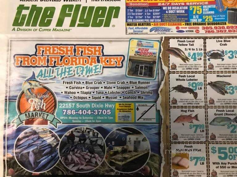South Dade Fish Market - Miami, FL menu_pic