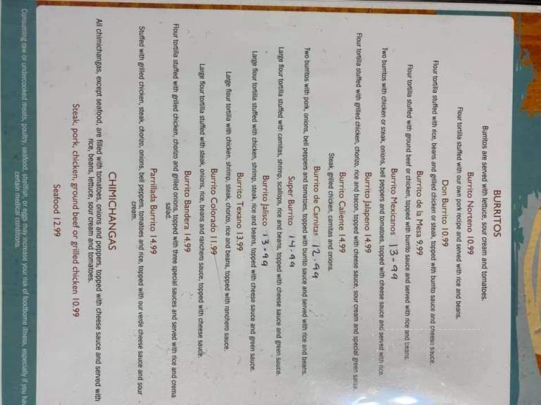 Playa Vallarta Mexican Grill - Jefferson, WI menu_pic