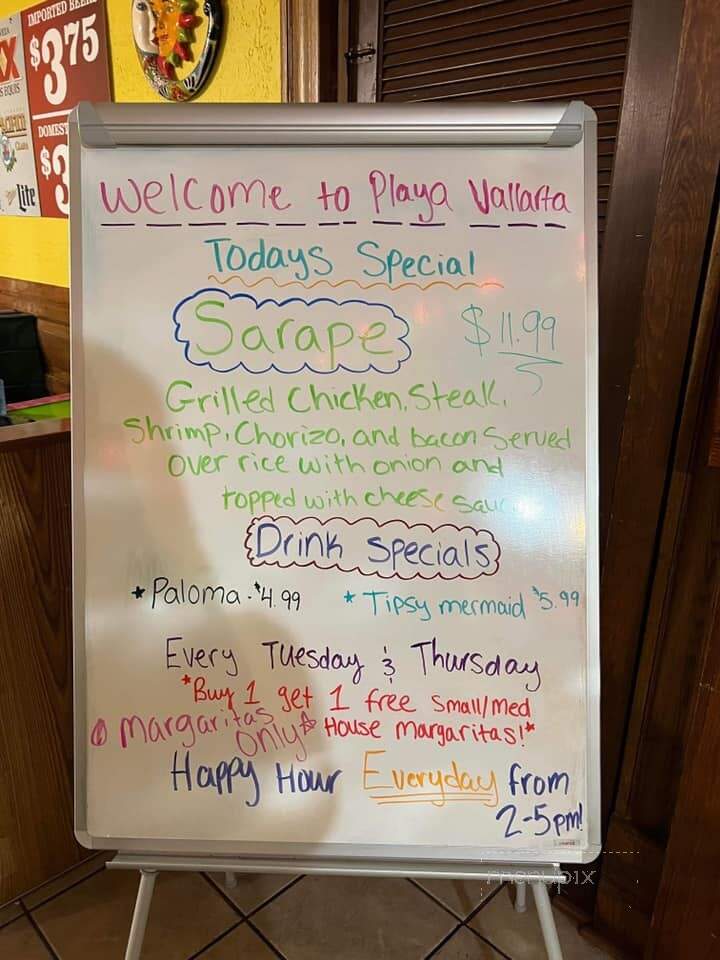 Playa Vallarta Mexican Grill - Jefferson, WI menu_pic