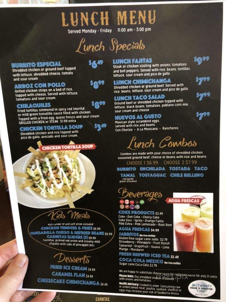 Tacos and Brews - Greenwood, IN menu_pic