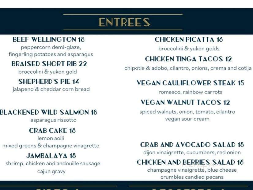 The District - Jacksonville, FL menu_pic
