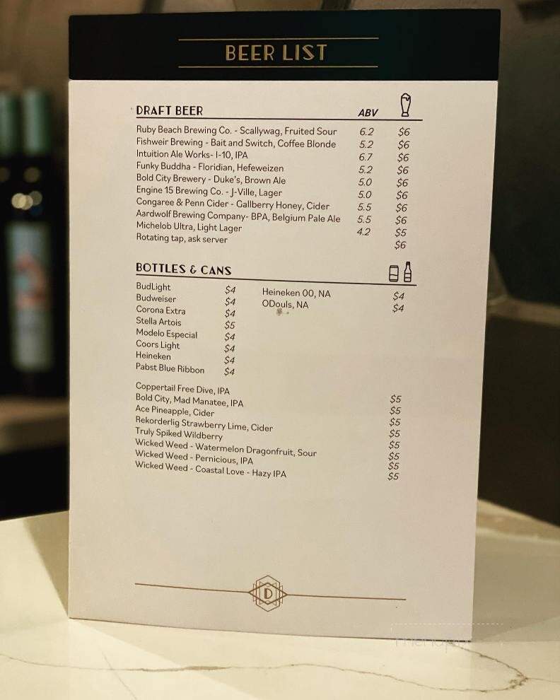 The District - Jacksonville, FL menu_pic