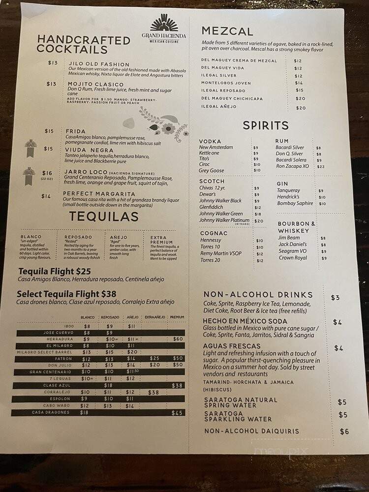 Grand Hacienda - Tampa, FL menu_pic