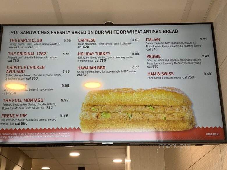 Earl of Sandwich - Edmonton, AB menu_pic