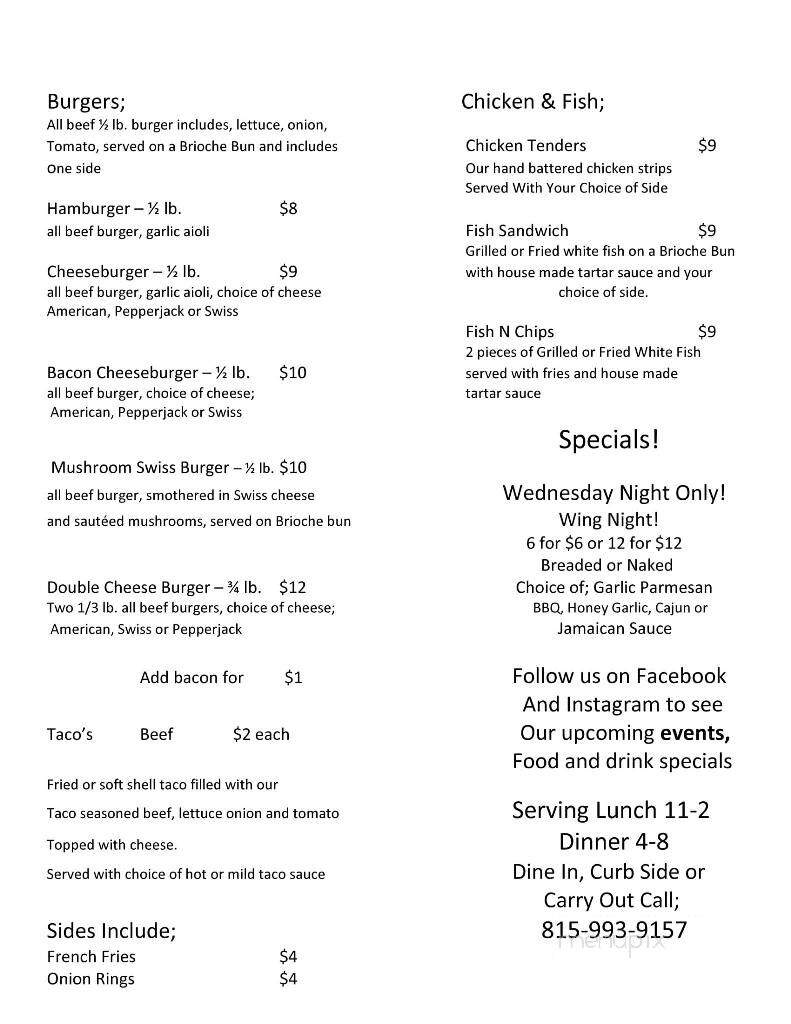 CortiLeno's Pub - Oglesby, IL menu_pic