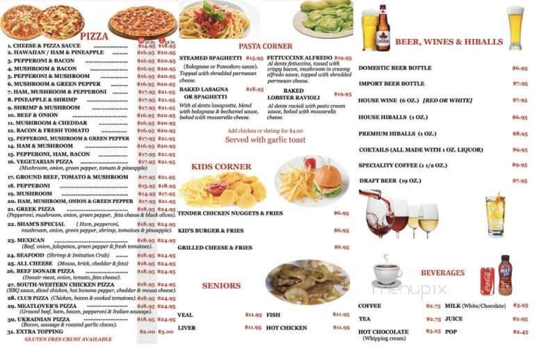 Achti's Steak & Pizza - Redwater, AB menu_pic