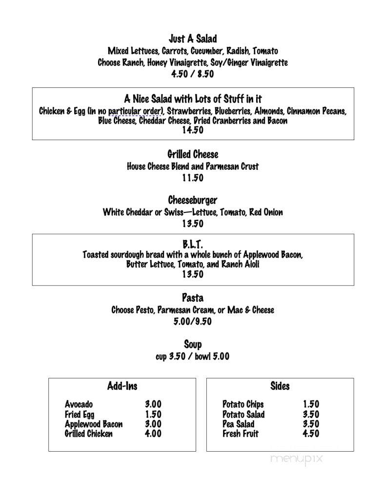 Cricket & Fig Chocolate - Tulsa, OK menu_pic