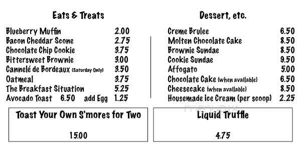 Cricket & Fig Chocolate - Tulsa, OK menu_pic
