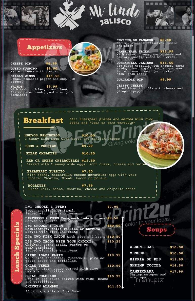 Mi Lindo Jalisco - Kingman, AZ menu_pic