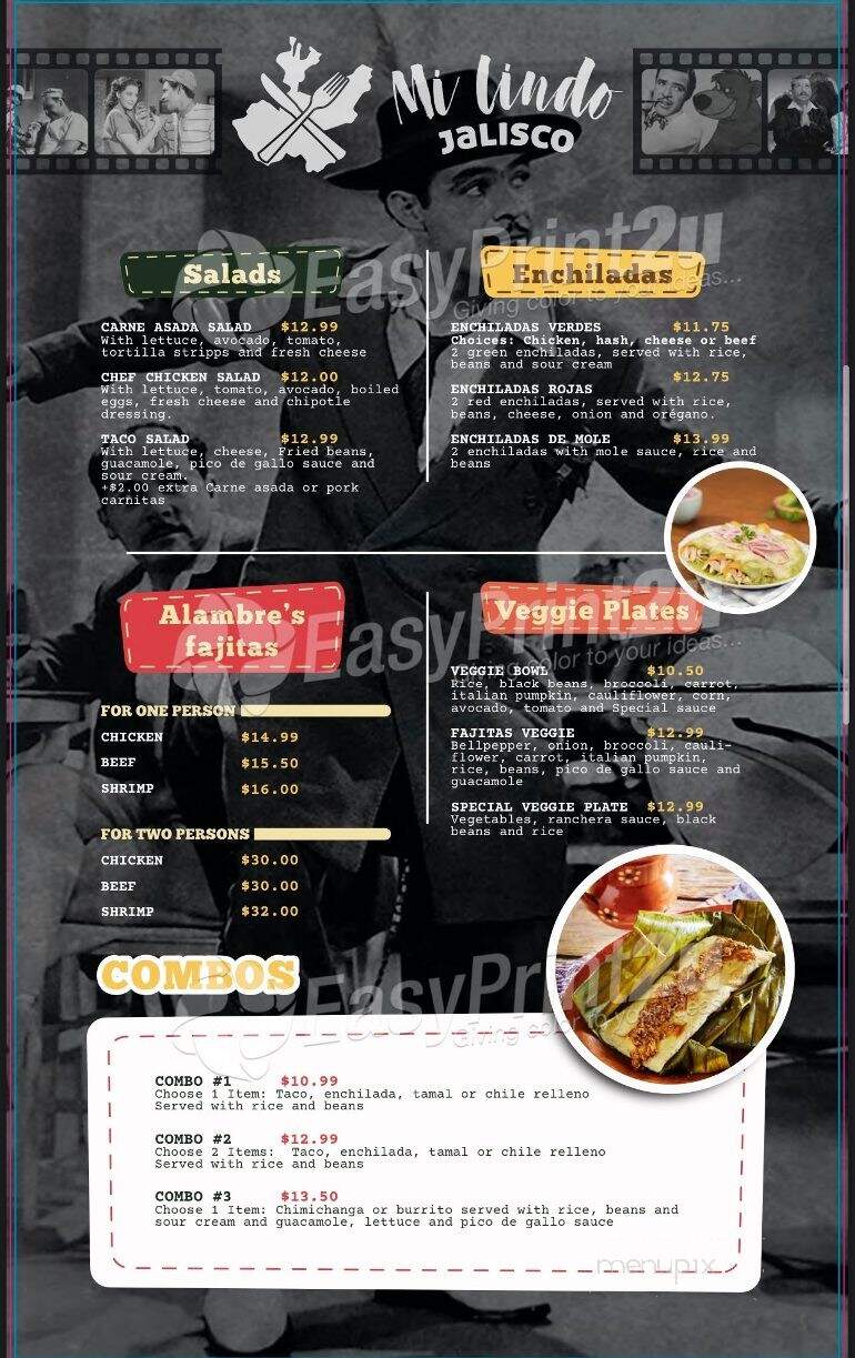 Mi Lindo Jalisco - Kingman, AZ menu_pic