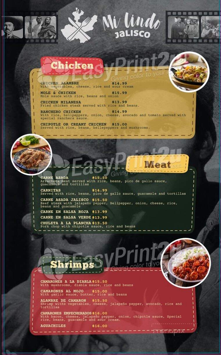 Mi Lindo Jalisco - Kingman, AZ menu_pic