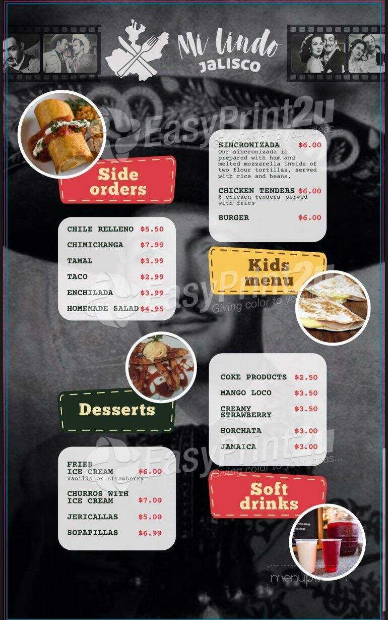 Mi Lindo Jalisco - Kingman, AZ menu_pic
