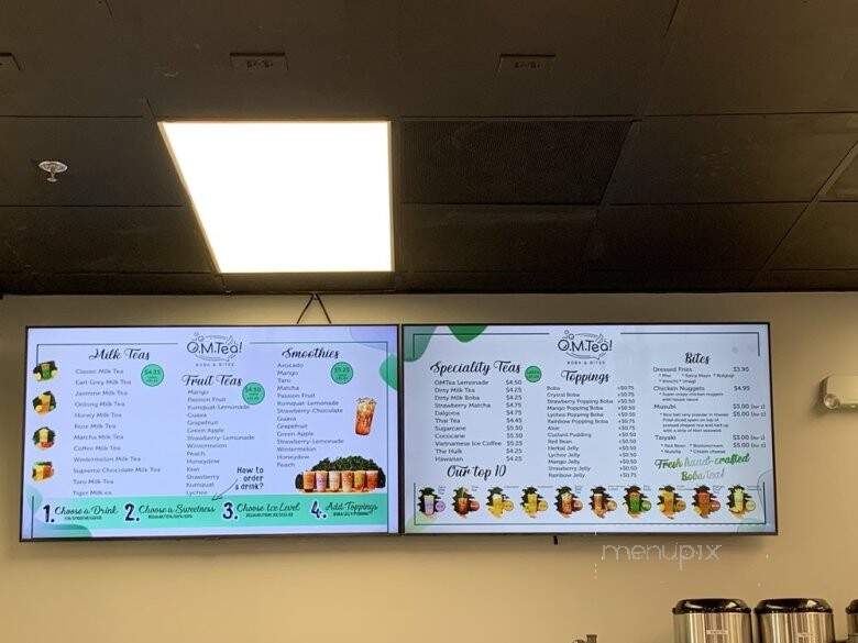 OMTea Boba & Bites - Raleigh, NC menu_pic