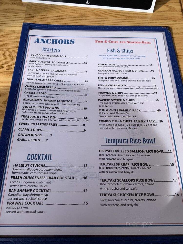 Anchors Fish & Chips and Seafood Grill - Saratoga, CA