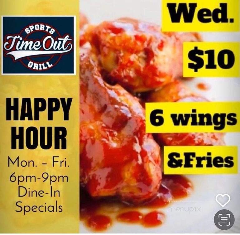 Time Out Sports Grill - Carthage, NC menu_pic