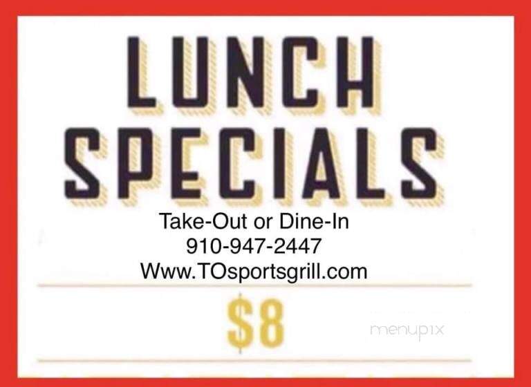 Time Out Sports Grill - Carthage, NC menu_pic
