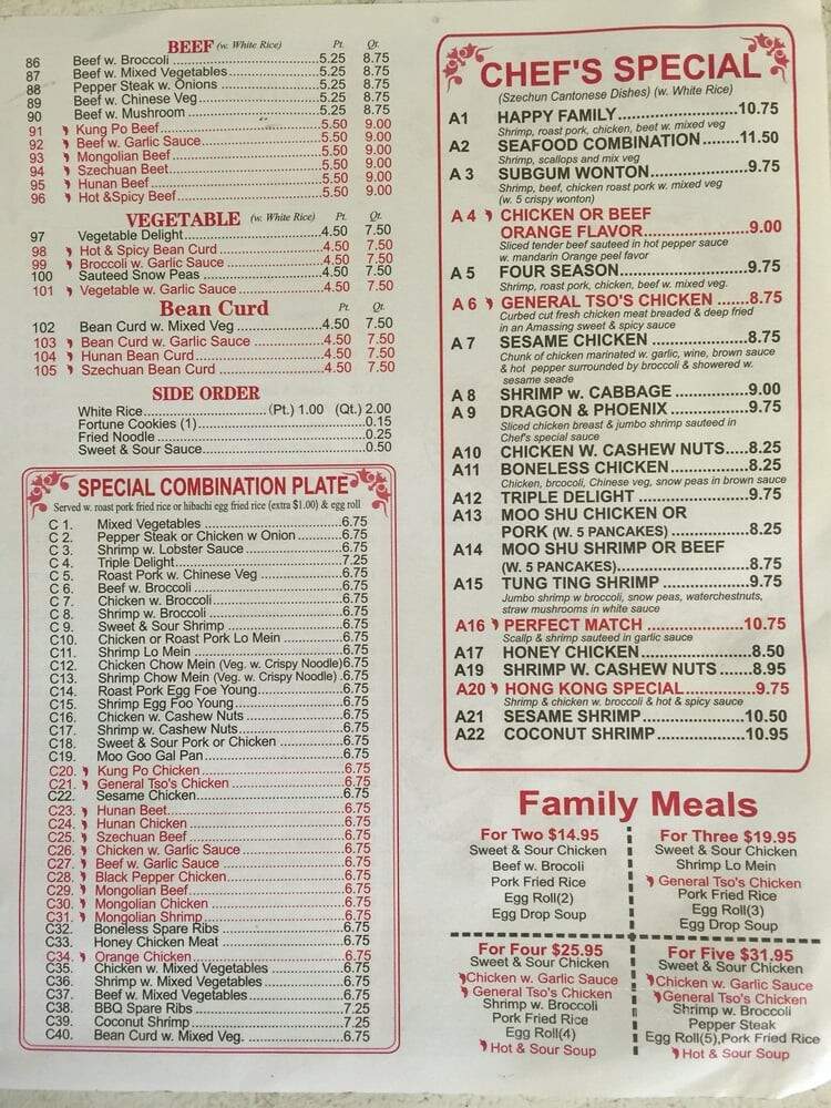 Hong Kong Express - Mobile, AL menu_pic