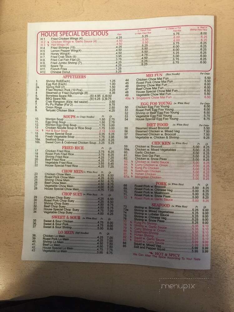 Hong Kong Express - Mobile, AL menu_pic