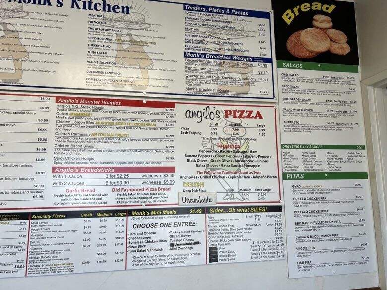 Monk's Kitchen & Angilo's Pizza - Harrison, OH