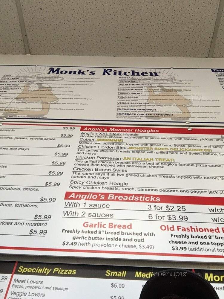 Monk's Kitchen & Angilo's Pizza - Harrison, OH