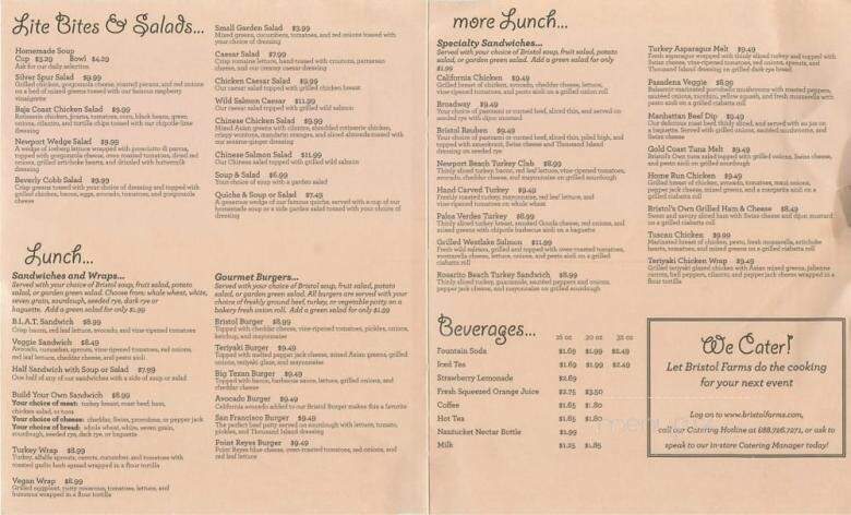Bristol Farms Cafe - Rolling Hills Estates, CA menu_pic
