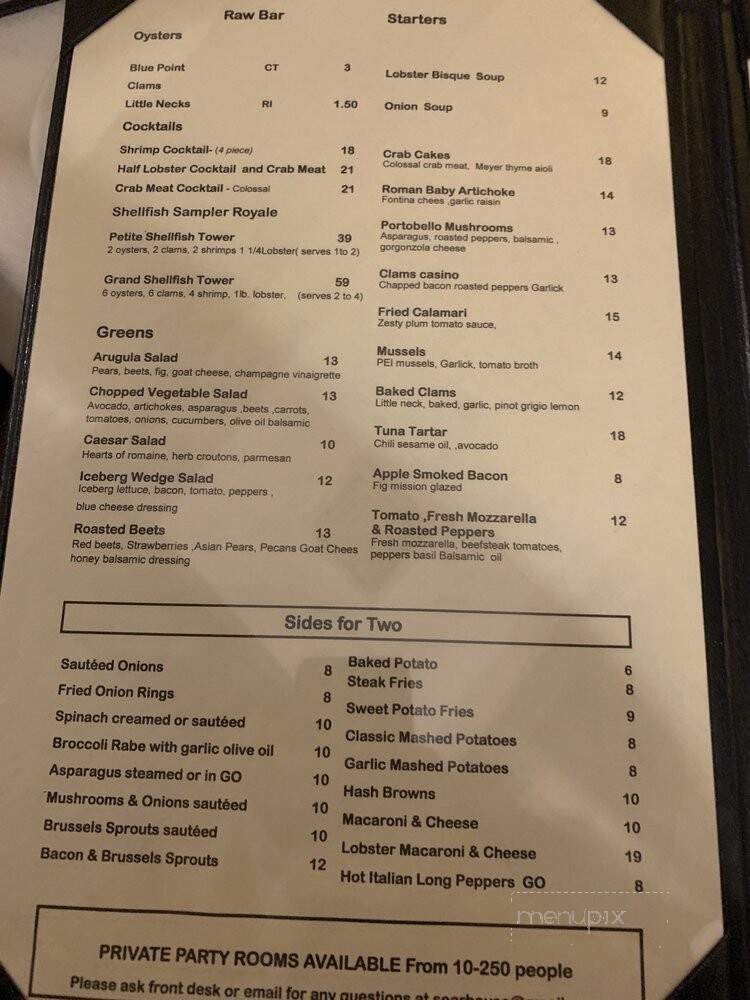 Sear House - Closter, NJ menu_pic
