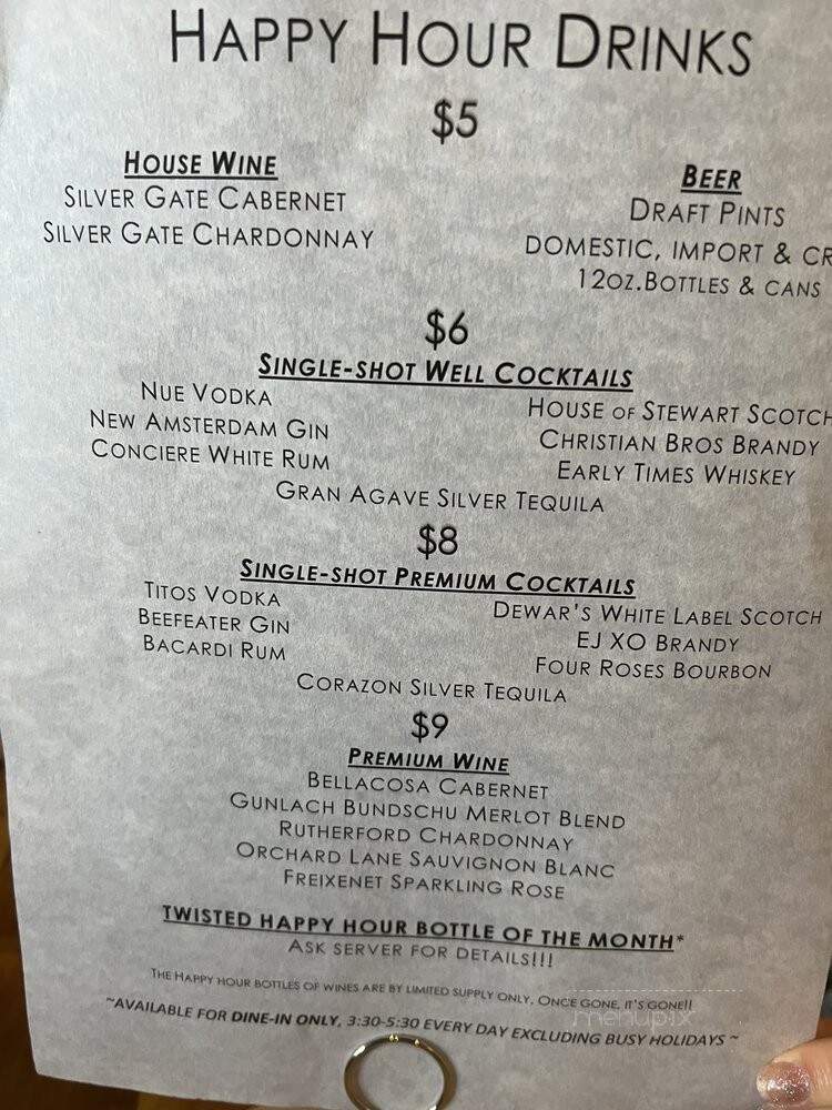 The Twisted Fork - Reno, NV menu_pic