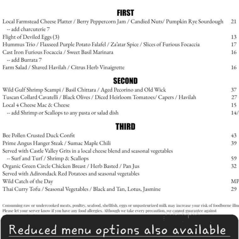 12 Farms Restaurant - Hightstown, NJ menu_pic