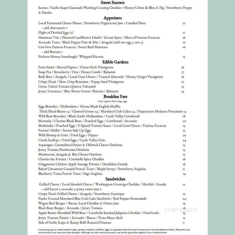 12 Farms Restaurant - Hightstown, NJ menu_pic