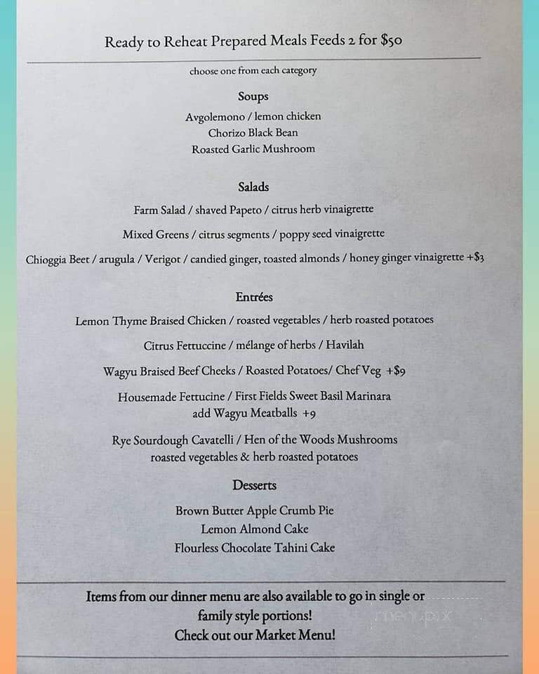 12 Farms Restaurant - Hightstown, NJ menu_pic