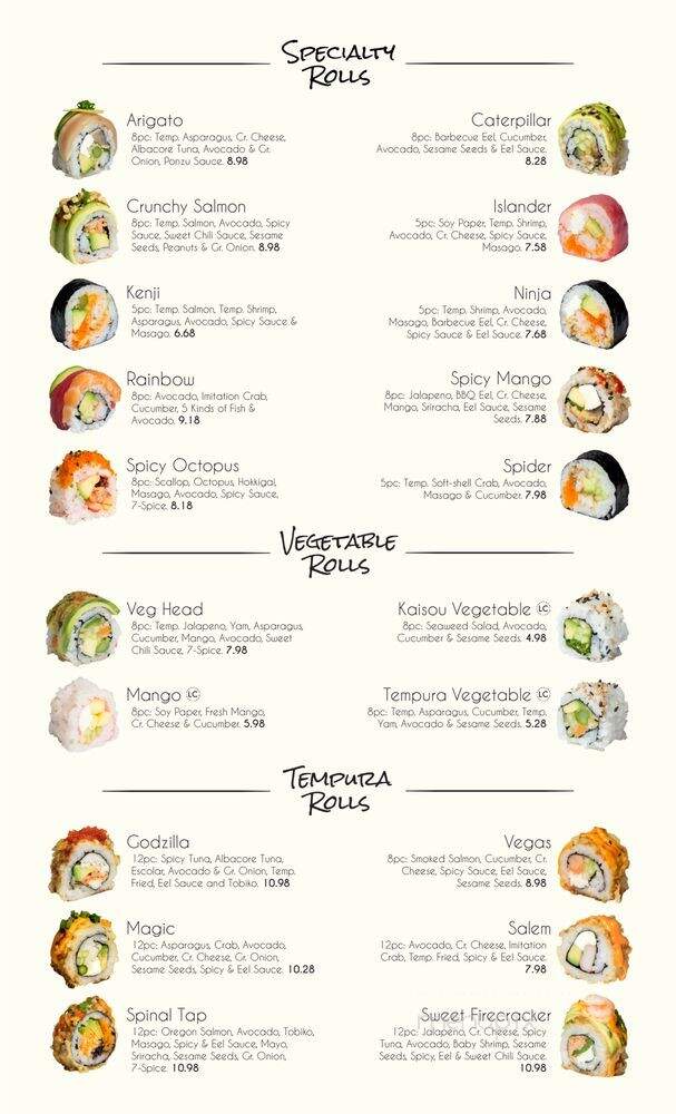 Momiji Japanese Restaurant - Coos Bay, OR menu_pic