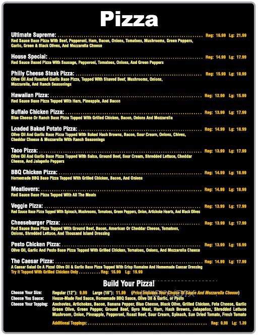 Johnny B's - Dahlonega, GA menu_pic